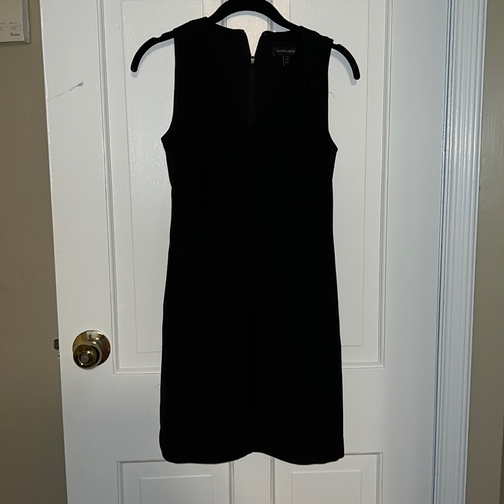 Banana republic pleated shift dress 00 petite